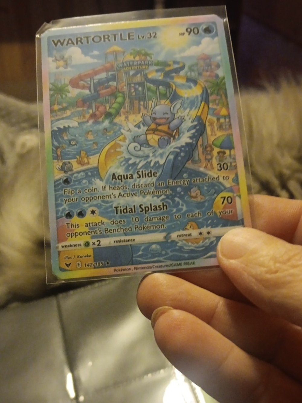 Wartortle Trading Card – Blue Collector Card